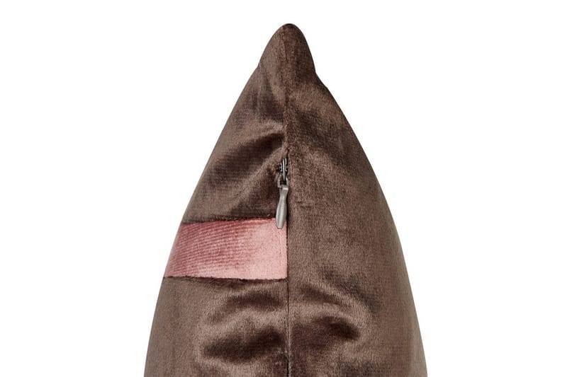 Pyntepuder Crodyline sæt á 2 Brun/Rosa - Brun/Rosa - Møbler - Sofaer - Sofatilbehør - Rengøring sofa