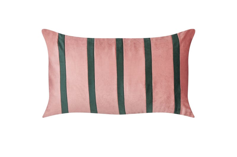 Pyntepuder Crodyline sæt á 2 Rosa/Grøn - Rosa/Grøn - Møbler - Sofaer - Sofatilbehør - Rengøring sofa