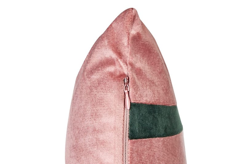 Pyntepuder Crodyline sæt á 2 Rosa/Grøn - Rosa/Grøn - Møbler - Sofaer - Sofatilbehør - Rengøring sofa