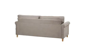 Soffa Beige||Light colored wood - Møbler - Sofaer - 3 personers sofa