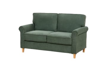 Soffa Dark green||Light colored wood - Møbler - Sofaer - 2 personers sofa