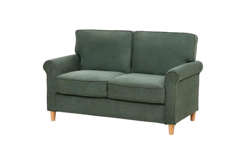 Soffa Dark green||Light colored wood - Møbler - Sofaer - 2 personers sofa