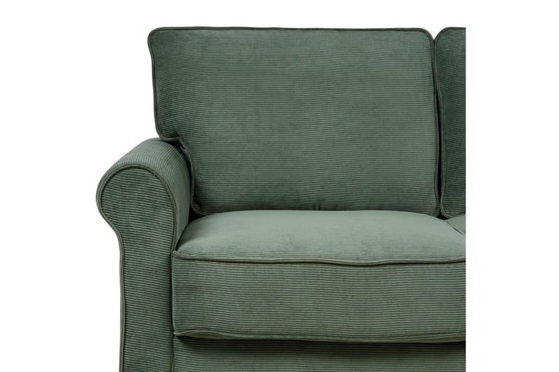 Soffa Dark green||Light colored wood - Møbler - Sofaer - 2 personers sofa