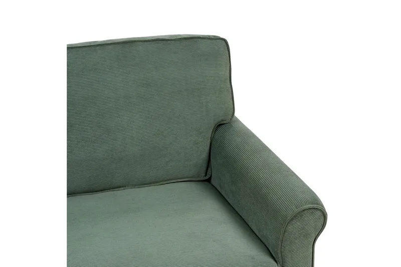 Soffa Dark green||Light colored wood - Møbler - Sofaer - 2 personers sofa