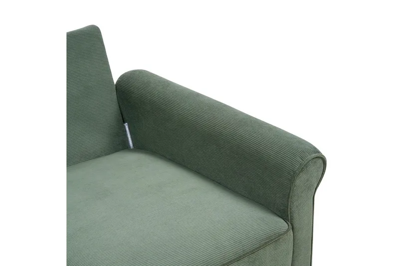 Soffa Dark green||Light colored wood - Møbler - Sofaer - 2 personers sofa