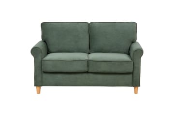 Soffa Dark green||Light colored wood - Møbler - Sofaer - 2 personers sofa