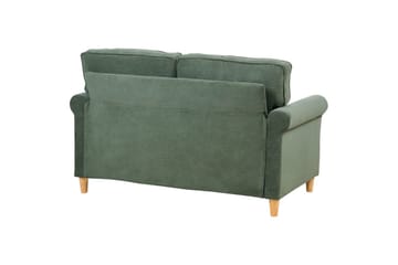 Soffa Dark green||Light colored wood - Møbler - Sofaer - 2 personers sofa