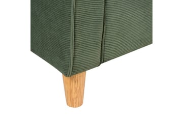 Soffa Dark green||Light colored wood - Møbler - Sofaer - 2 personers sofa