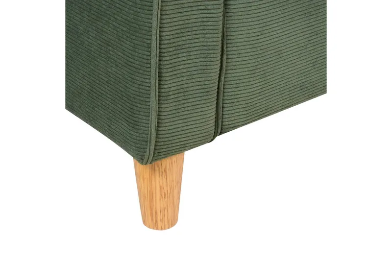 Soffa Dark green||Light colored wood - Møbler - Sofaer - 2 personers sofa