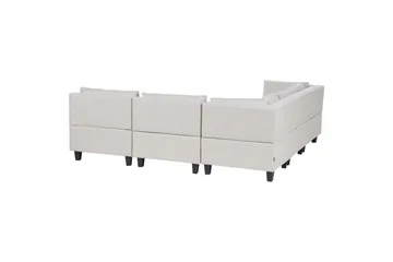 Soffgrupp Beige, Black - Møbler - Sofaer - Modulsofaer - Komplet modulsofa