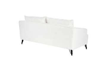 Soffgrupp Beliani Hobro Brun/Svart White - Hvid - Møbler - Sofaer - Sofagrupper