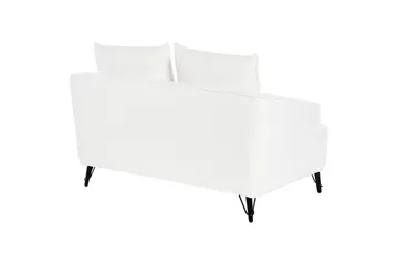 Soffgrupp Beliani Hobro Brun/Svart White - Hvid - Møbler - Sofaer - Sofagrupper