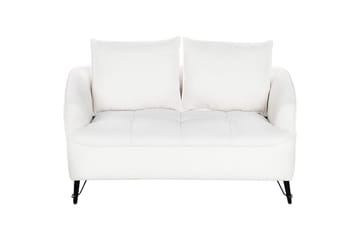 Soffgrupp Beliani Hobro Brun/Svart White - Hvid - Møbler - Sofaer - Sofagrupper