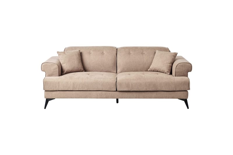 Soffgrupp Beliani Skive Beige Brown - Brun - Møbler - Sofaer - Sofagrupper