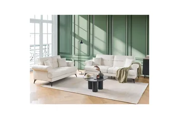 Soffgrupp Beliani Skive Beige White||Black - Møbler - Sofaer - Sofagrupper
