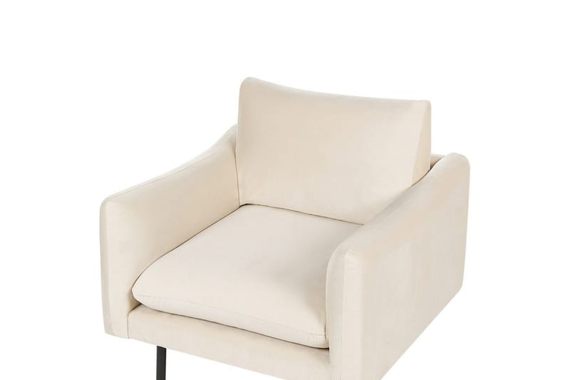 Soffgrupp Beliani Vinterbro Beige/svart, Sammet Beige||Black - Møbler - Sofaer - Sofagrupper