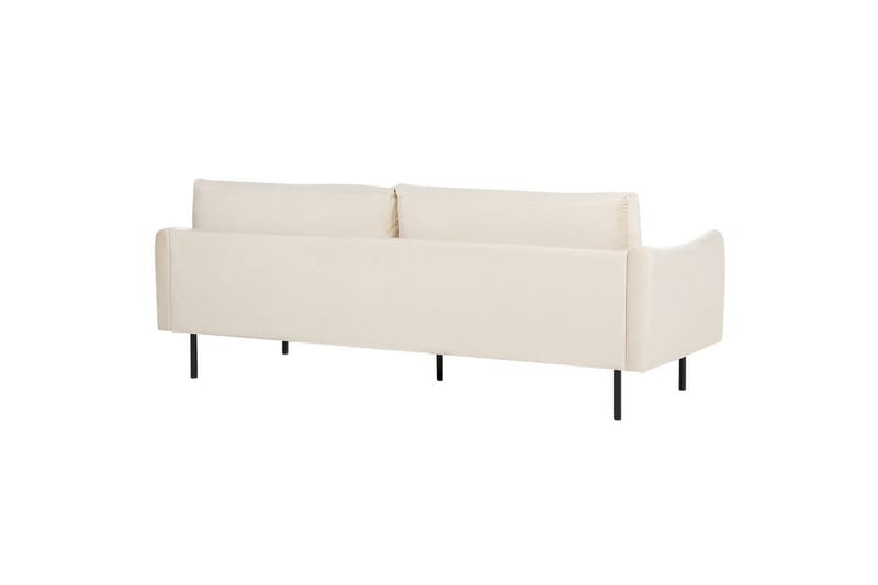 Soffgrupp Beliani Vinterbro Beige/svart, Sammet Beige||Black - Møbler - Sofaer - Sofagrupper