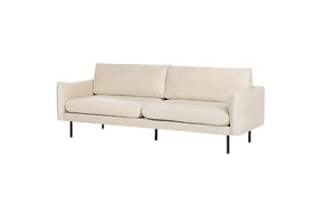 Soffgrupp Beliani Vinterbro Beige/svart, Sammet Beige||Black - Møbler - Sofaer - Sofagrupper
