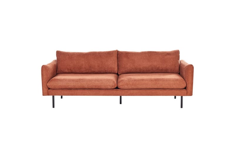 Soffgrupp Beliani Vinterbro Beige/svart, Sammet Brown||Black - Møbler - Sofaer - Sofagrupper