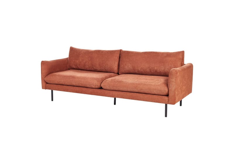 Soffgrupp Beliani Vinterbro Beige/svart, Sammet Brown||Black - Møbler - Sofaer - Sofagrupper