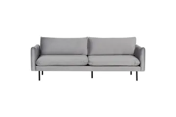 Soffgrupp Beliani Vinterbro Beige/svart, Sammet Dark grey||Black - Møbler - Sofaer - Sofagrupper