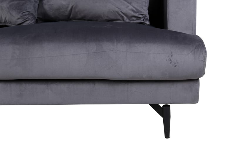 Sofia 3-personers Sofa - Mørkegrå - Møbler - Sofaer - Velour sofaer