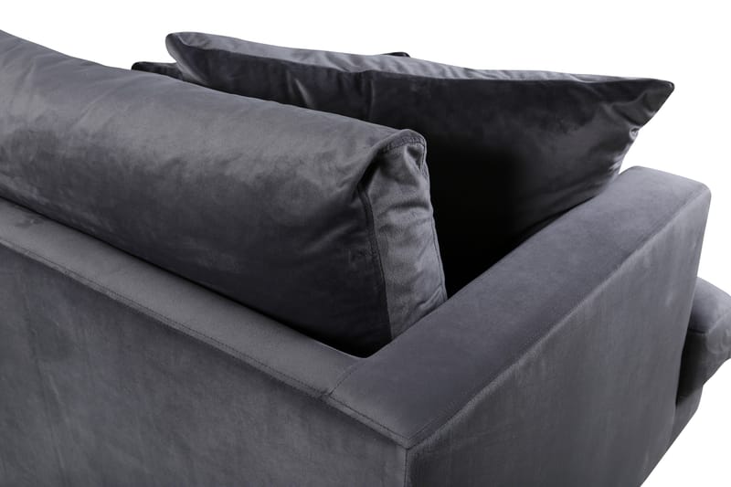Sofia 3-personers Sofa - Mørkegrå - Møbler - Sofaer - Velour sofaer