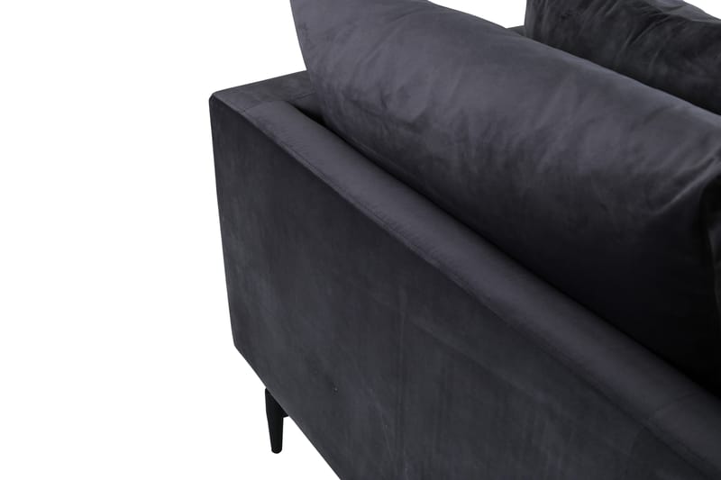 Sofia 3-personers Sofa - Mørkegrå - Møbler - Sofaer - Velour sofaer