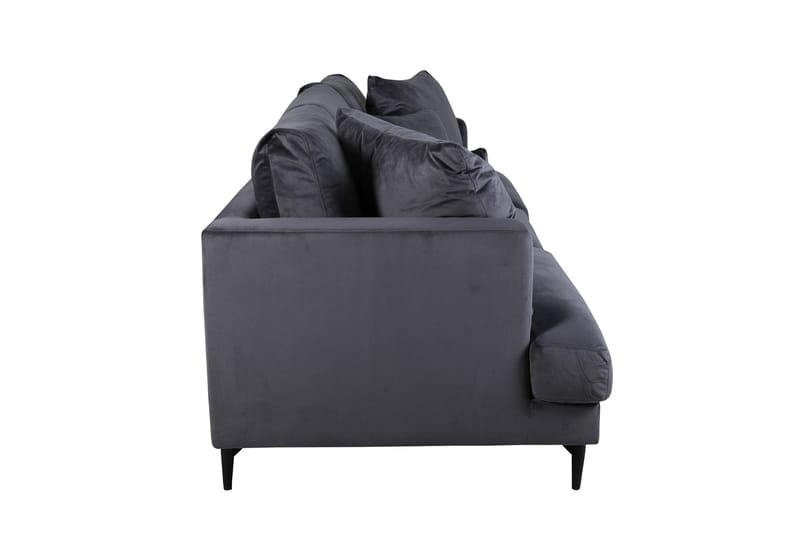 Sofia 3-personers Sofa - Mørkegrå - Møbler - Sofaer - Velour sofaer