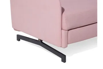 Belfast 2-personers Rektangulær Sovesofa 140x197 cm i Stof - Rosa - Møbler - Sofaer - Sovesofaer - 2 personers sovesofa
