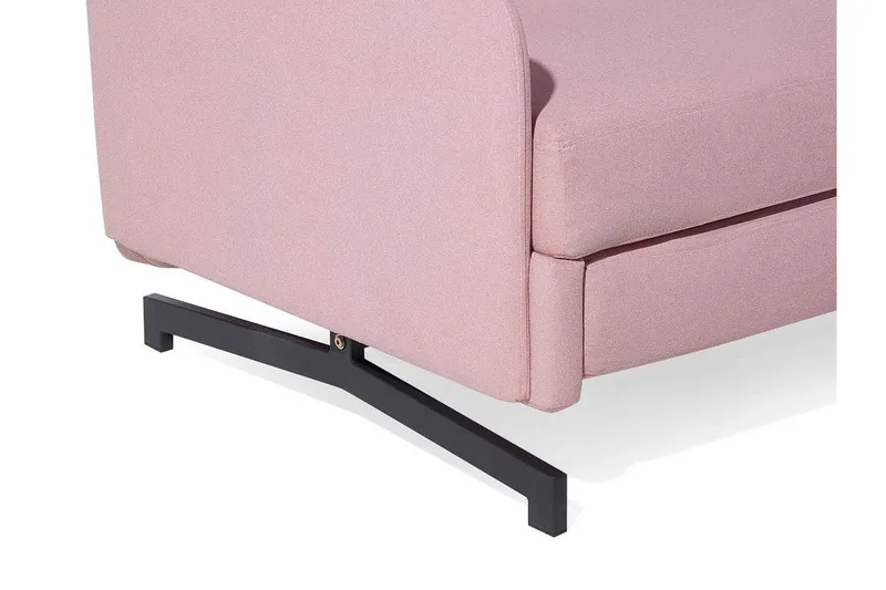 Belfast 2-personers Rektangulær Sovesofa 140x197 cm i Stof - Rosa - Møbler - Sofaer - Sovesofaer - 2 personers sovesofa