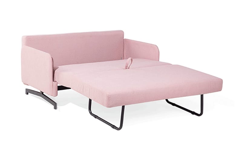 Belfast 2-personers Rektangulær Sovesofa 140x197 cm i Stof - Rosa - Møbler - Sofaer - Sovesofaer - 2 personers sovesofa