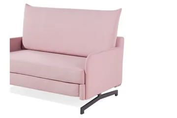 Belfast 2-personers Rektangulær Sovesofa 140x197 cm i Stof - Rosa - Møbler - Sofaer - Sovesofaer - 2 personers sovesofa