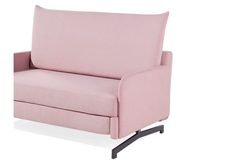 Belfast 2-personers Rektangulær Sovesofa 140x197 cm i Stof - Rosa - Møbler - Sofaer - Sovesofaer - 2 personers sovesofa