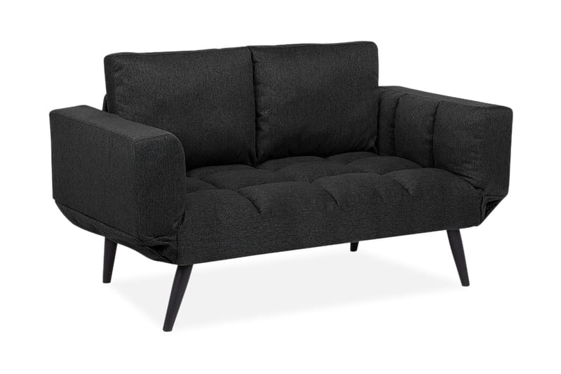 Brekke sovesofa 150 cm - Sort - Sovesofaer - Lædersofaer - 4 personers sovesofa - 3 personers sovesofa - 2 personers sovesofa - Velour sofaer