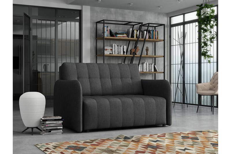 Denegal 2-sits Bäddsoffa Dark grey - Møbler - Sofaer - Sovesofaer - 2 personers sovesofa