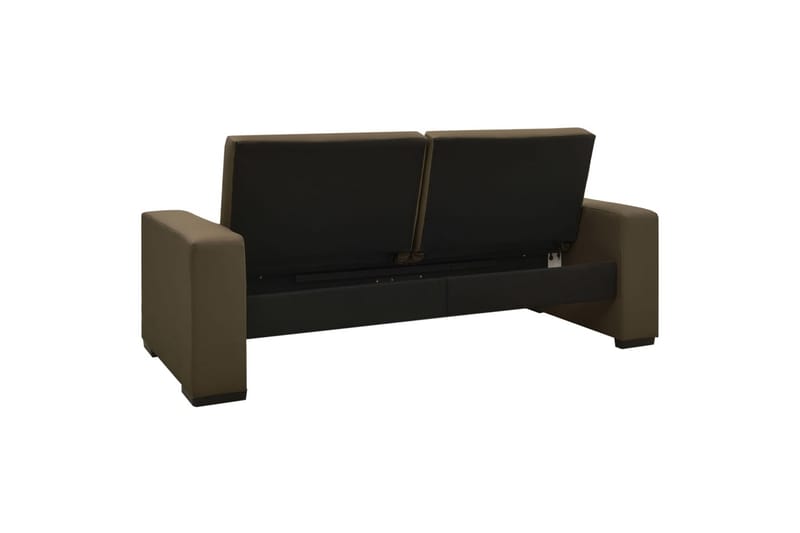 Sovesofa Kunstlæder Brun - Brun - Møbler - Sofaer - Sovesofaer - 2 personers sovesofa