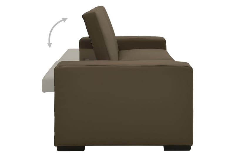 Sovesofa Kunstlæder Brun - Brun - Møbler - Sofaer - Sovesofaer - 2 personers sovesofa