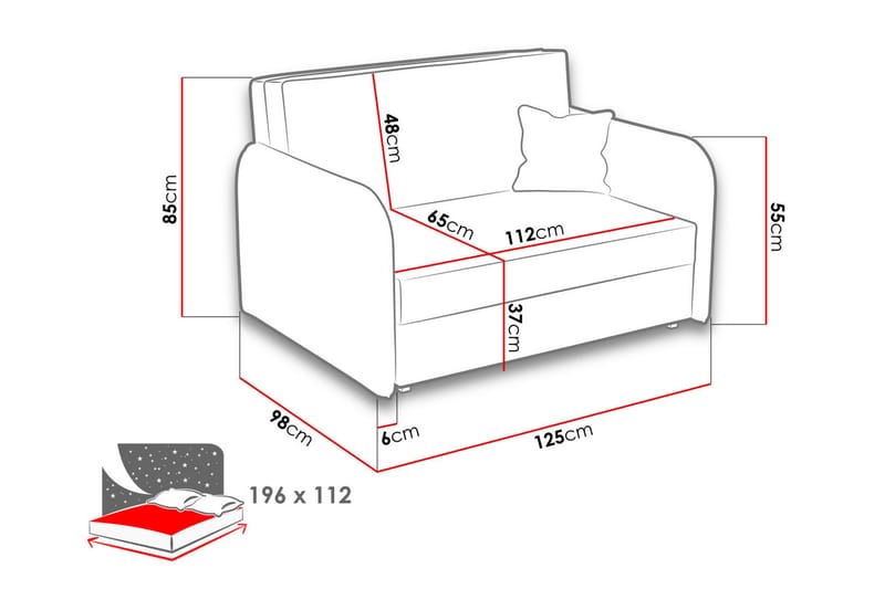 Viva Sovesofa - Mørkeblå - Møbler - Stole & lænestole - Lænestole - Sengestol