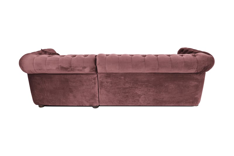 2-personers sovesofa Chesterfield med chaiselong - Rosa - Møbler - Sofaer - Sovesofaer