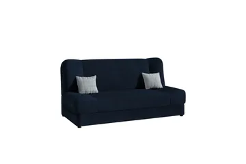 2-personers Foldbar Sovesofa med Opbevaring i Stof med Træramme - Lysegrå - Møbler - Sofaer - Sovesofaer