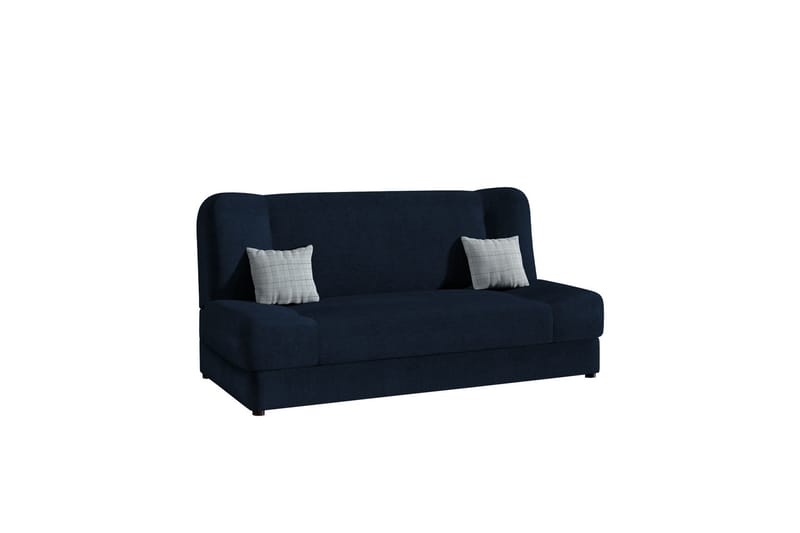 2-personers Foldbar Sovesofa med Opbevaring i Stof med Træramme - Lysegrå - Møbler - Sofaer - Sovesofaer
