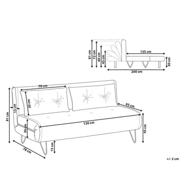 2-personers sofa Vestfold - Møbler - Sofaer - Sovesofaer