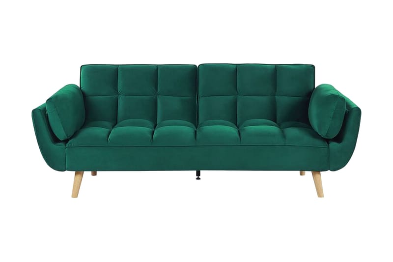 Asaby 3-Pers. Sovesofa, Velour/Grøn
