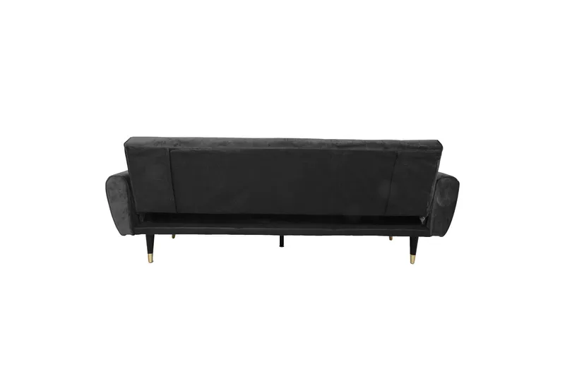 Falun Bäddsoffa 214x83 cm Grå Sammet Grey - Møbler - Sofaer - Sovesofaer - 3 personers sovesofa