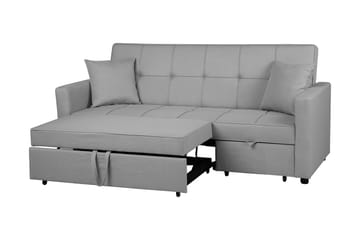 Glomma 3-personers Udtrækkelig Sovesofa 181x207 cm i Stof - Grå - Møbler - Sofaer - Sovesofaer - 3 personers sovesofa