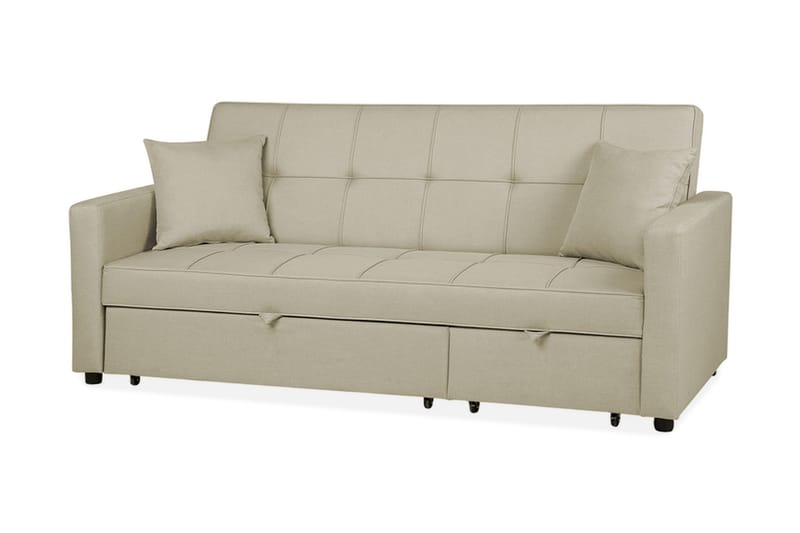 Glomma sovesofa 207 cm - Beige - Sovesofaer - 3 personers sovesofa