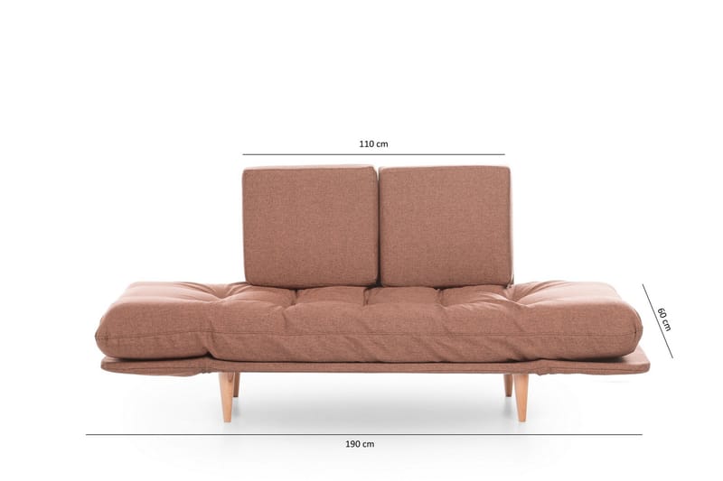 Mezonzo 3-Pers. Sovesofa - Brun - Sovesofaer - 3 personers sovesofa