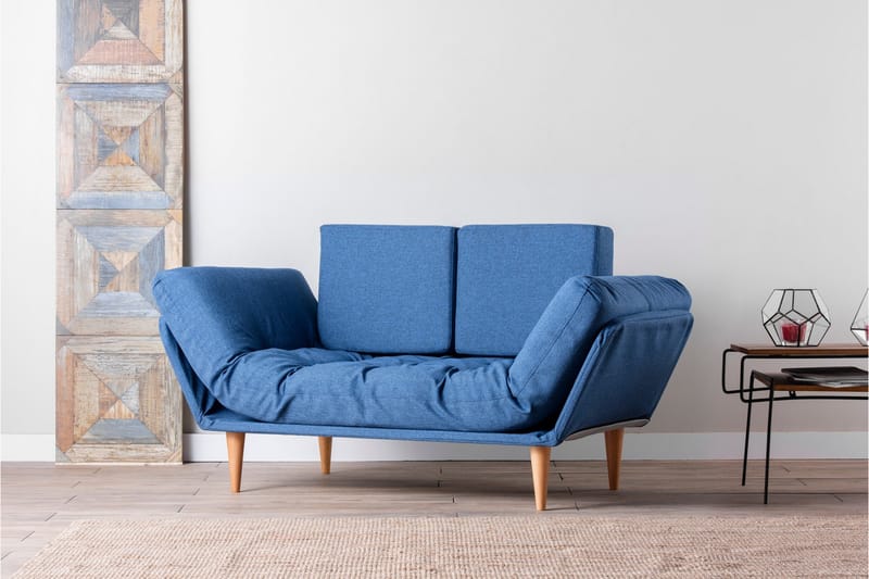 Mezonzo 3-Pers. Sovesofa - Blå - Møbler - Sofaer - Sovesofaer - 3 personers sovesofa