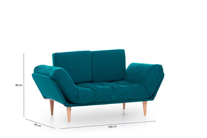 Mezonzo 3-Pers. Sovesofa - Grøn - Sovesofaer - 3 personers sovesofa